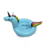 Dupplies Inflotable Sofa Summer Swimming Pool Unicorn Cartoon Baby Floating Row Rainbow Horse Kids Swim Ring