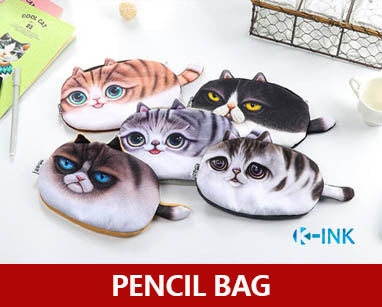 Creative Funny Cat Pencil Bag , Fashionable Cute Cat Pencil Bag for School Kids as Coin Bags