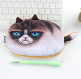 Creative Funny Cat Pencil Bag , Fashionable Cute Cat Pencil Bag for School Kids as Coin Bags