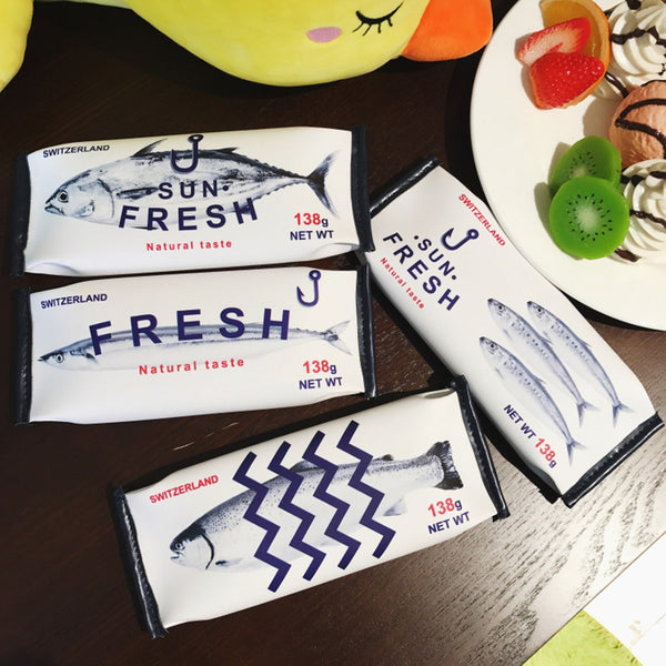New Creative Fish Zipper Pencil Case Pen Bag Make up Holder Storage Pouch Pen Pencil Box Stationery School Supplies Funny Gift