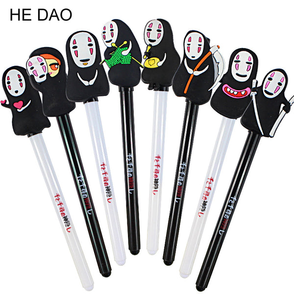 8 Pcs / Pack New Arrival Japan Hayao Miyazaki Cartoon Gel Ink Pen Promotional Gift Stationery Novelty Needle Fountain Pen