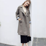 Qunitina 2017 New Fashion Trench Ruffles Coat For Women Slim Long Style Full Sleeve Autumn Winter Trench Coat Women With Sashes