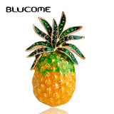 New Pineapple Brooches For Women Men Jacket Collar Badge Hijab Pins Enamel Esmalte fruit Brooch Harajuku Accessory Scarf Clip