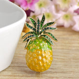 New Pineapple Brooches For Women Men Jacket Collar Badge Hijab Pins Enamel Esmalte fruit Brooch Harajuku Accessory Scarf Clip